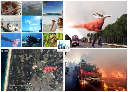 Feu de forêt et festival Images sur mer : Arès sous les projecteurs…