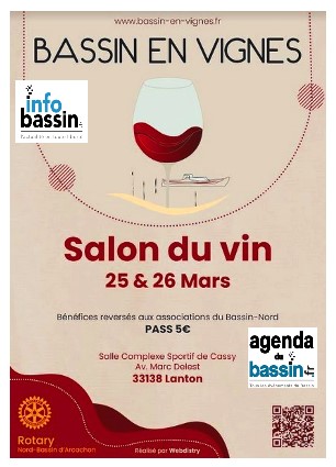 « Bassin en vignes » 2023: Un Salon dédié au vin et aux produits terroirs… A la vôtre!