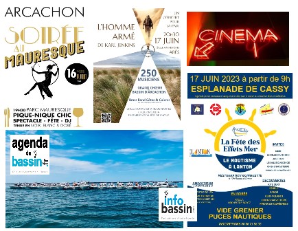 Infos et sorties joyeuses du week-end sur le Bassin…