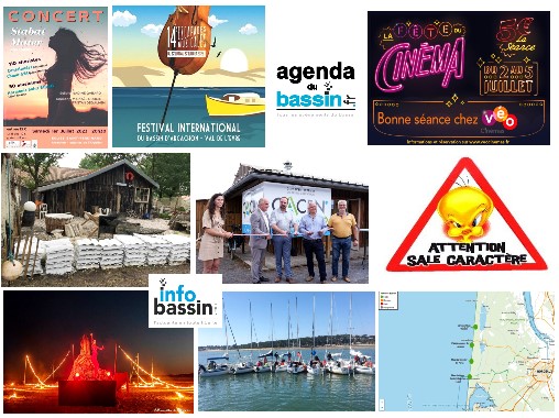 Infos remarquées et les sorties du WE sur le Bassin!