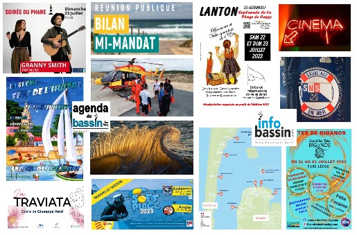 Des infos de-ci, de-là, et les sorties du WE sur le Bassin!