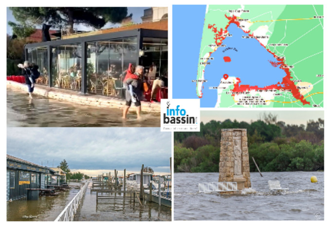 Submersion et inondations sur le Bassin d&rsquo;Arcachon ce WE!