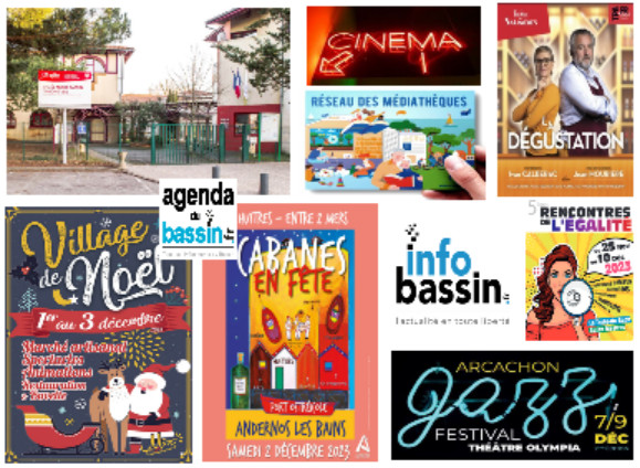 Infos à savoir, sorties et films du WE sur le Bassin!