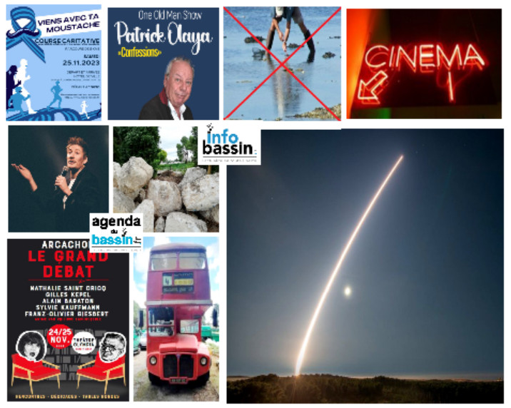 Infos de la semaine, sorties et films du WE sur le Bassin!
