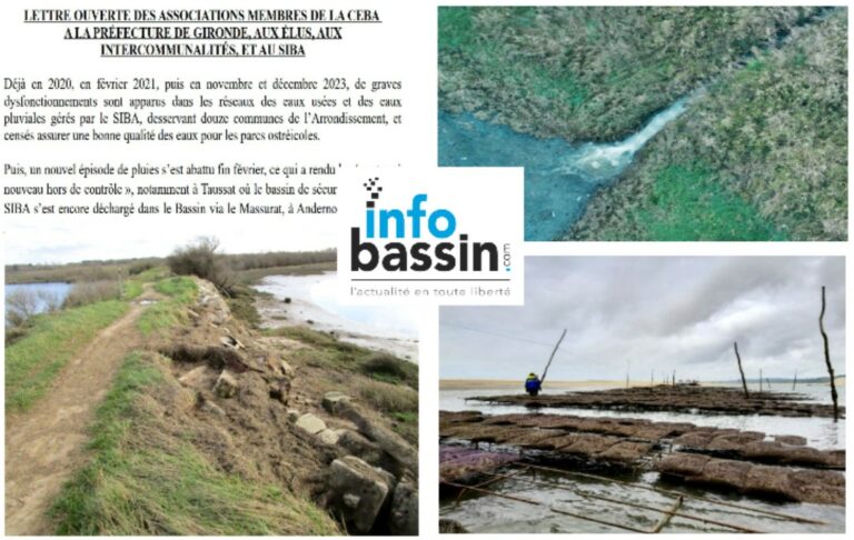 Infos spéciales pollution-inondations Bassin