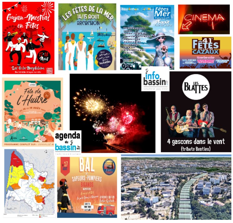 Actu, fêtes, feux d&rsquo;artifices sur le Bassin!