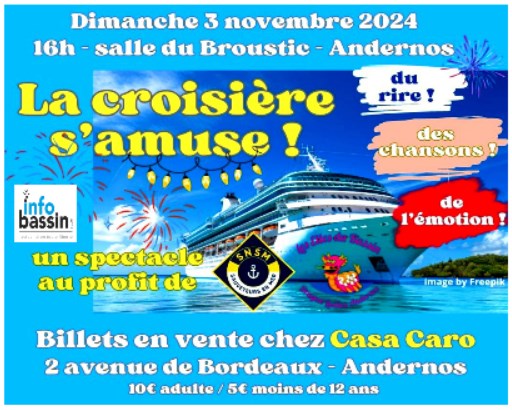 Un spectacle-croisière original, avec soleil à bord !