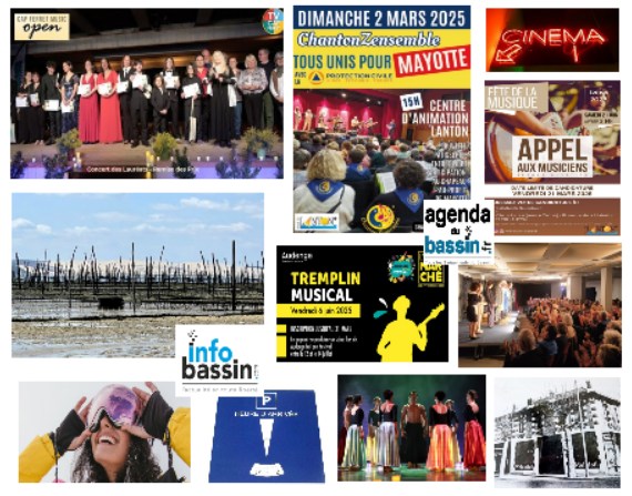 Actu, sorties, films sur le Bassin ce WE !