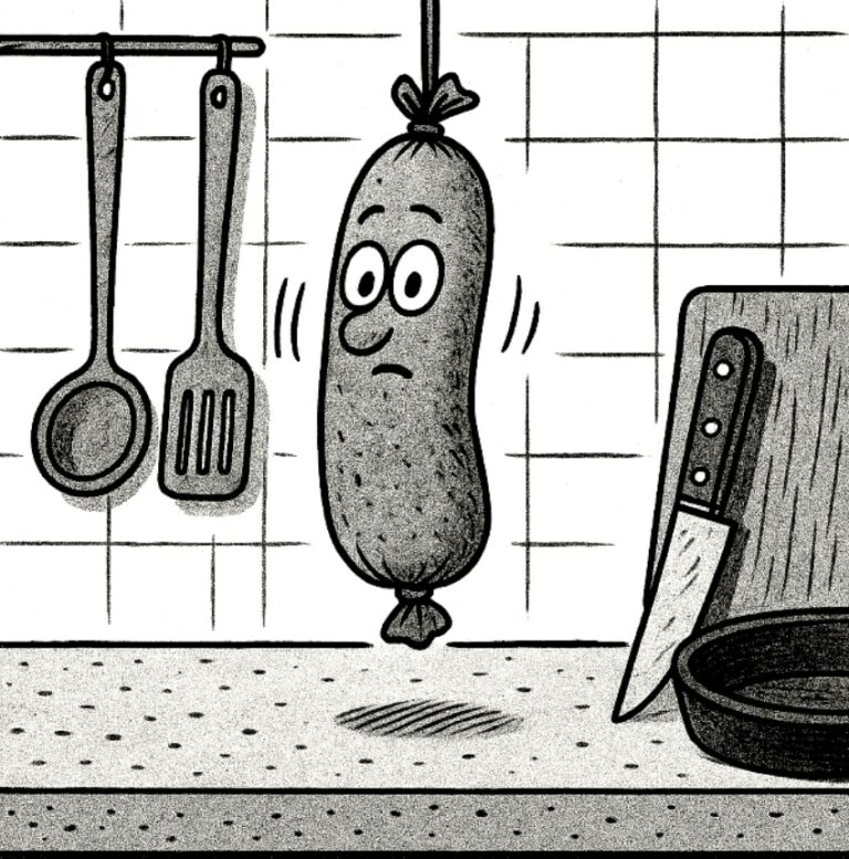 La France d&rsquo;avant: L&rsquo;andouille pendue!