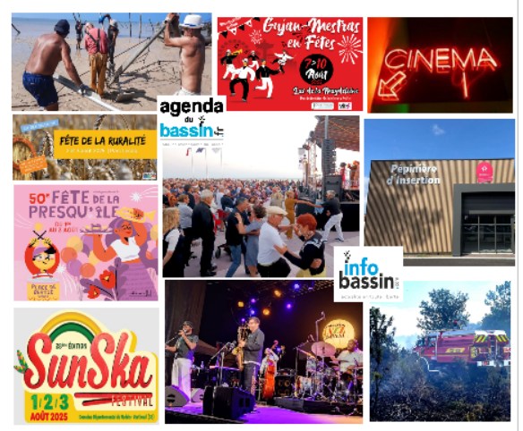 Infos, sorties, films, ce WE sur le Bassin!