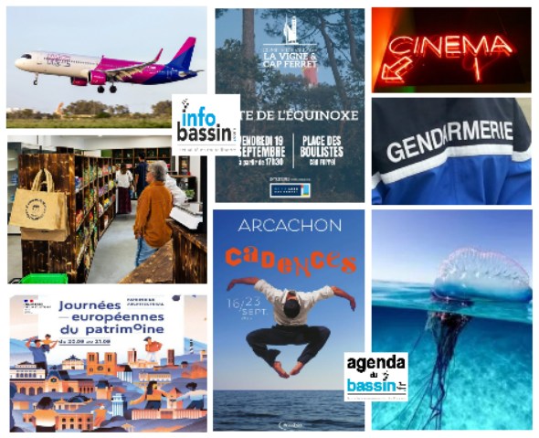 Infos, sorties et films sur le Bassin ce WE!