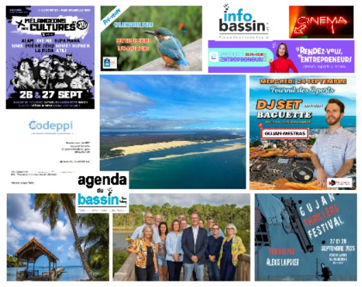 L&rsquo;actu sur le Bassin ce WE du 25/09 (et plus)