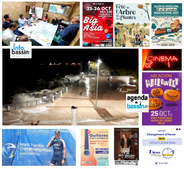 Infos, sorties, films ce WE du 25/10 sur le Bassin